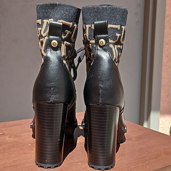 Guess grows ankle heel boots lace-up Size 10 - Picture 9 of 15